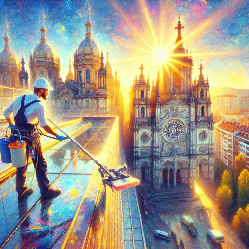 Limpieza de cristales en altura en Galapagar 14 Limpieza de cristales en altura en Galapagar