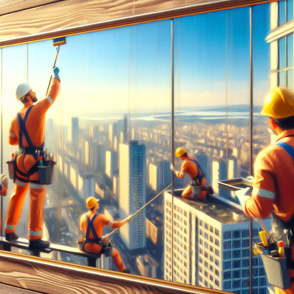 Limpieza de cristales en altura en Pinto 26 Limpieza de cristales en altura en Pinto